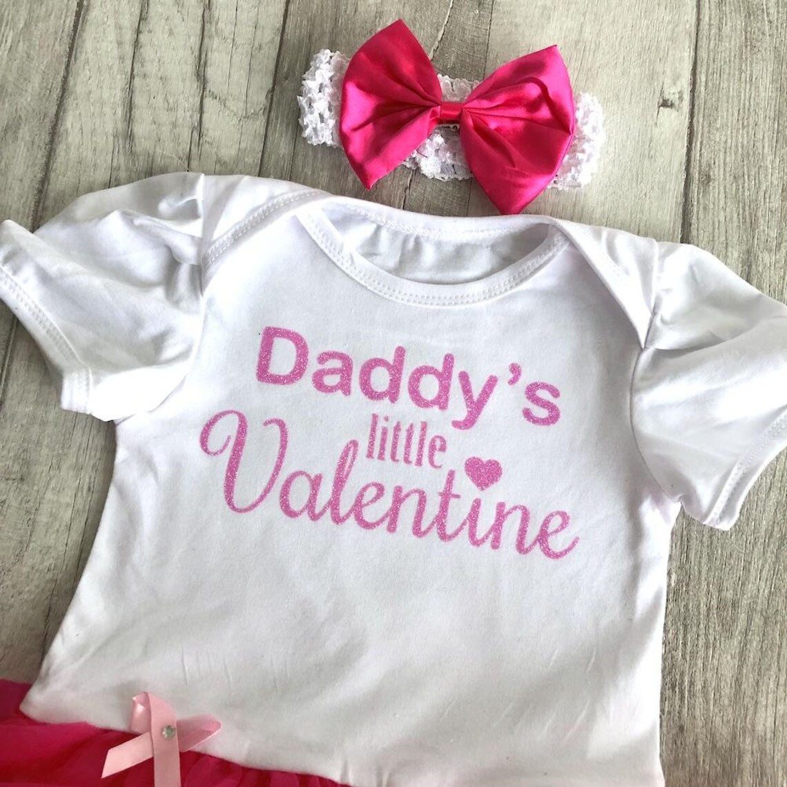 Baby Girl's Little Valentine Outfit Newborn Daddy's Etsy
