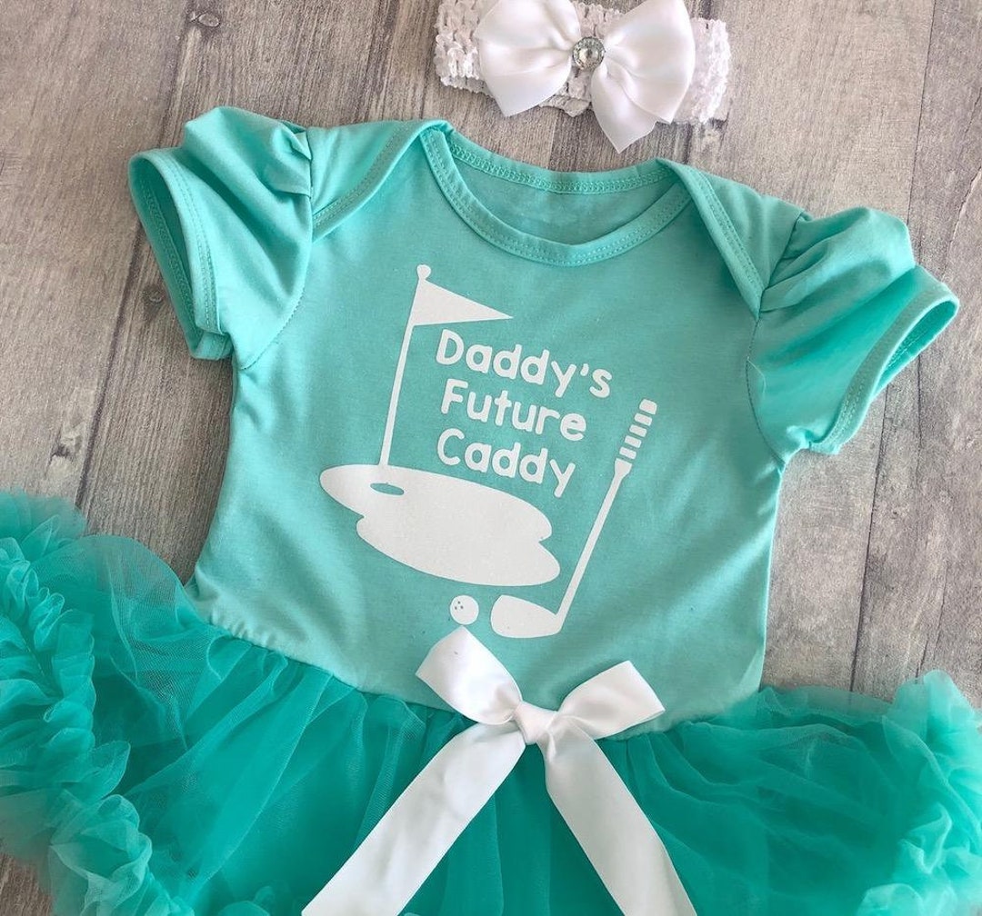 Baby Golf Outfit Daddy's Future Tutu Romper With Bow Etsy