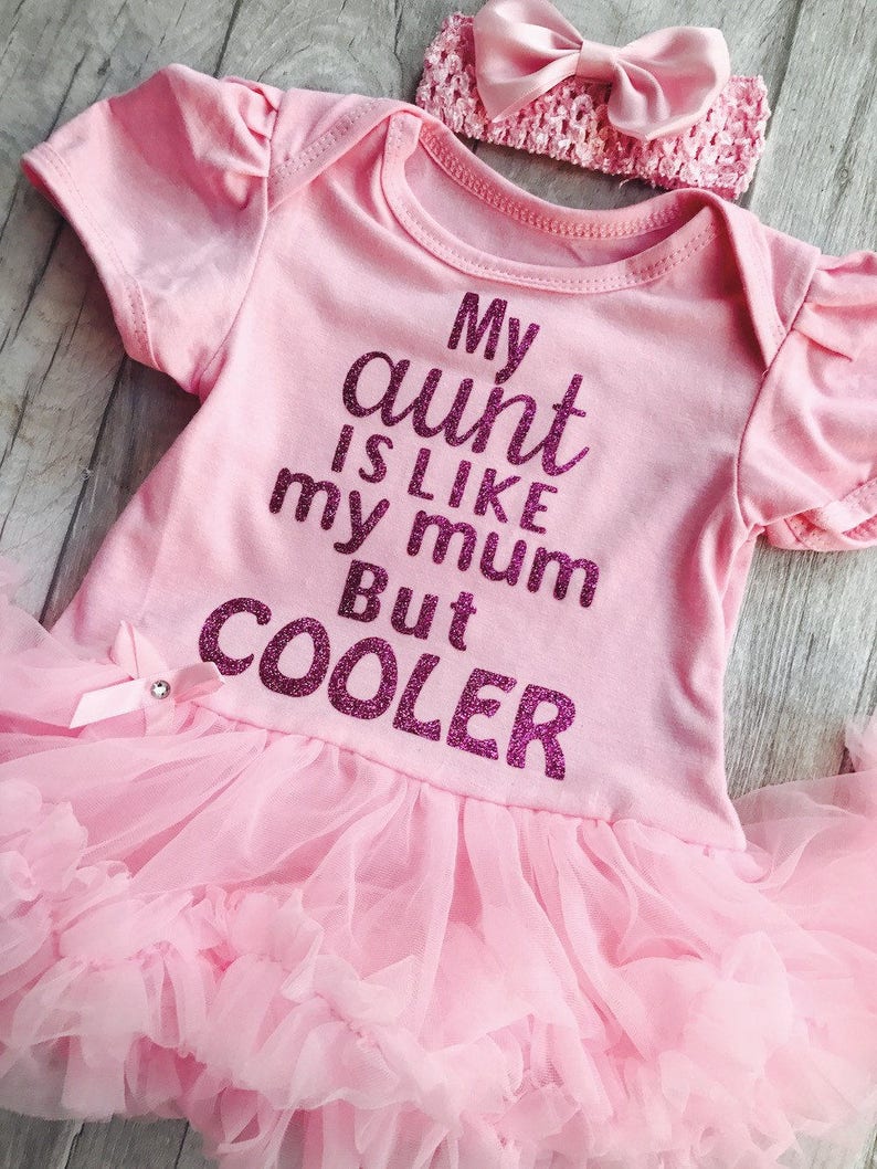 Baby Girl Pink Tutu Romper With Matching Bow Headband Funny Etsy