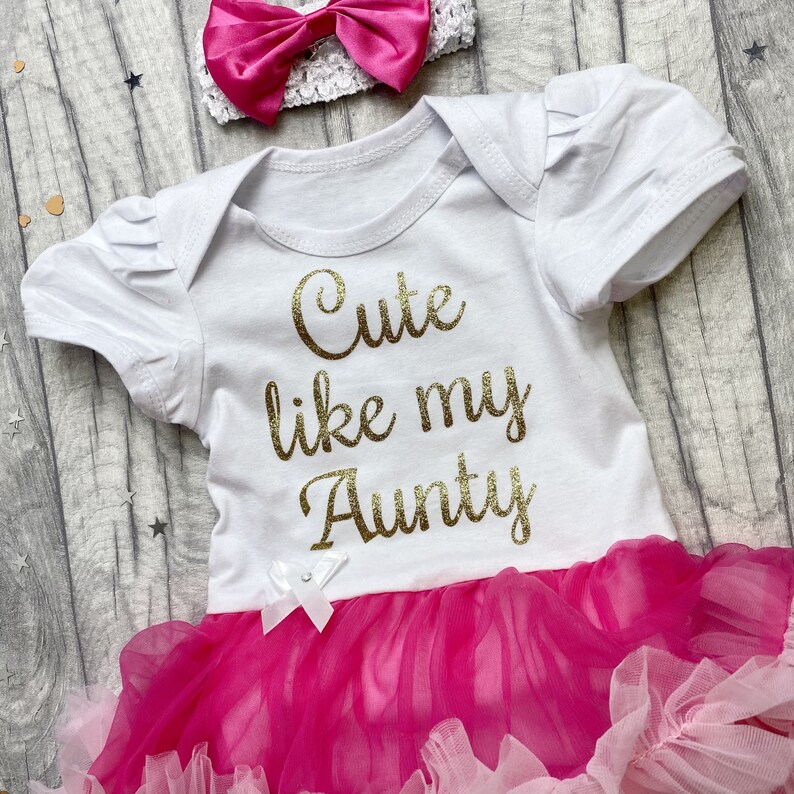 Baby Girl Auntie's Bestie Romper, Baby Romper, Newborn Romper