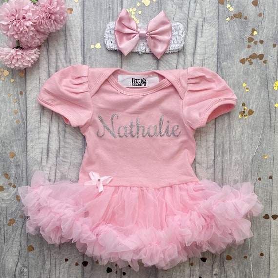 Personalised Custom Newborn Baby Girl's Tutu Romper With - Etsy