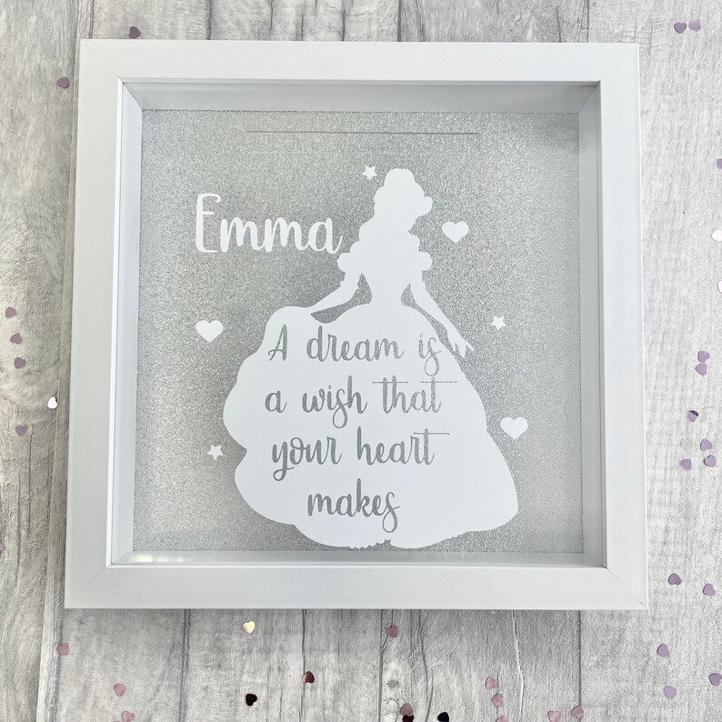 Personalised Disney Princess Money Box Girl's Princess Etsy