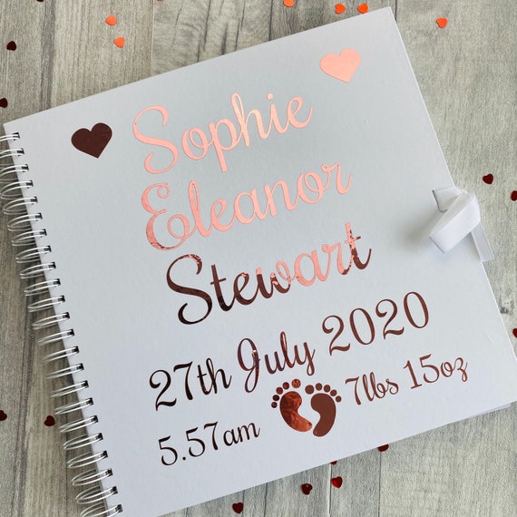 personalised baby memory book