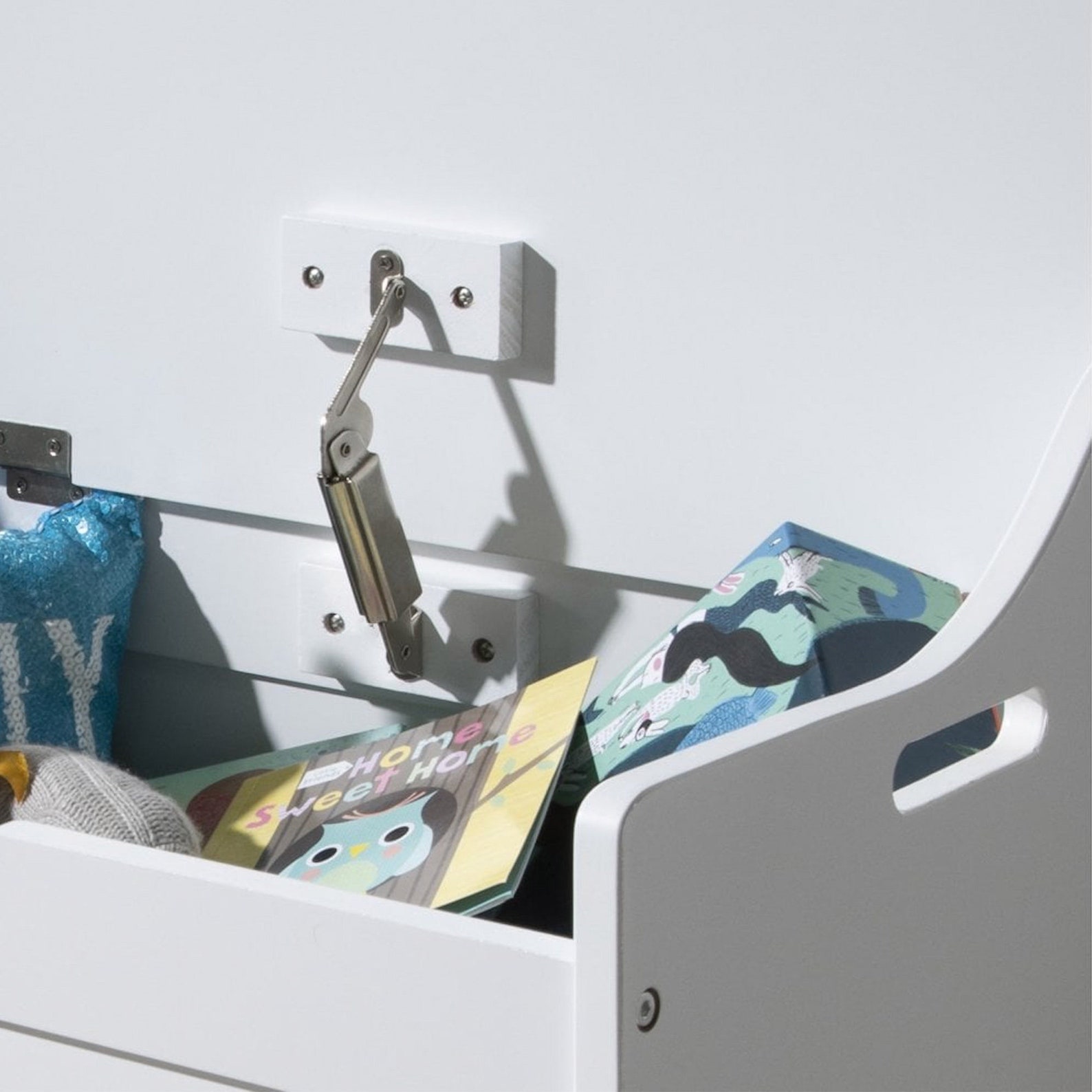 Personalised Kid's Grey Wooden Toy Storage Box Baby Girl Etsy