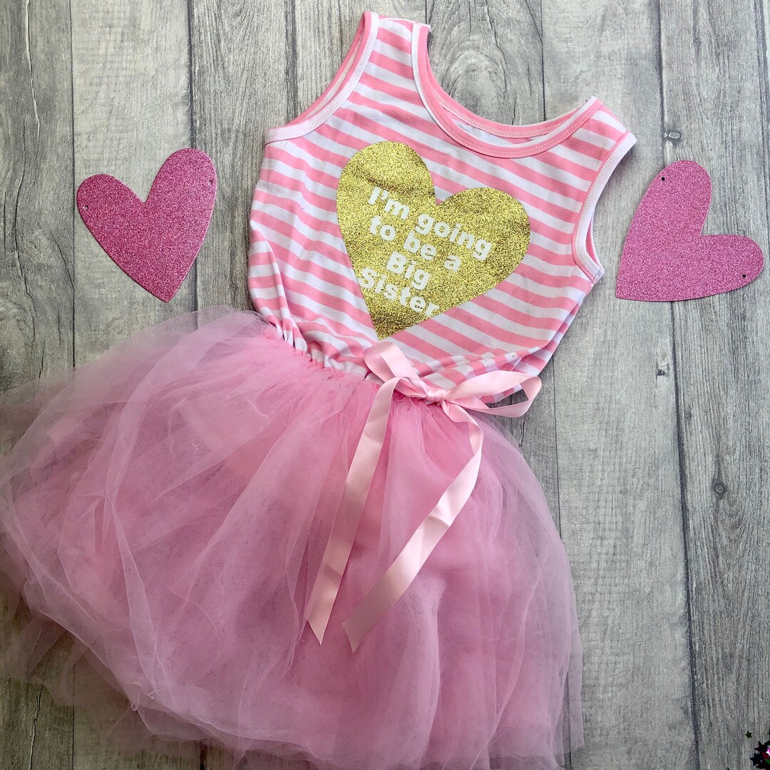 Baby Announcement Gift Girls I m Going To Be A Big Sister Etsy UK pin-on-kiddie-time