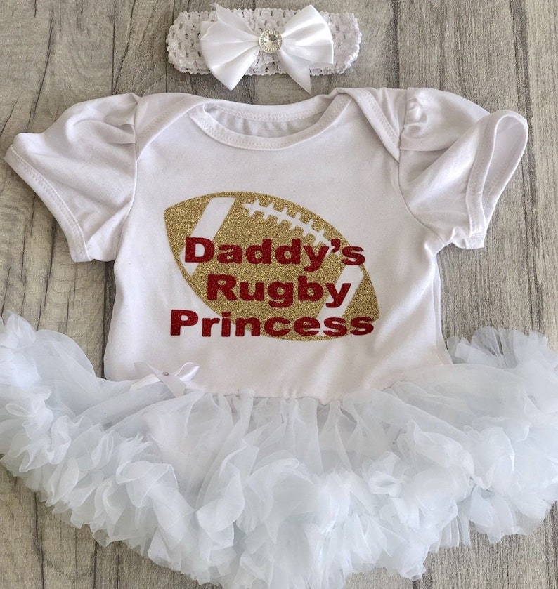 England RFU Baby Girls Tutu BodysuitWhite2019//20