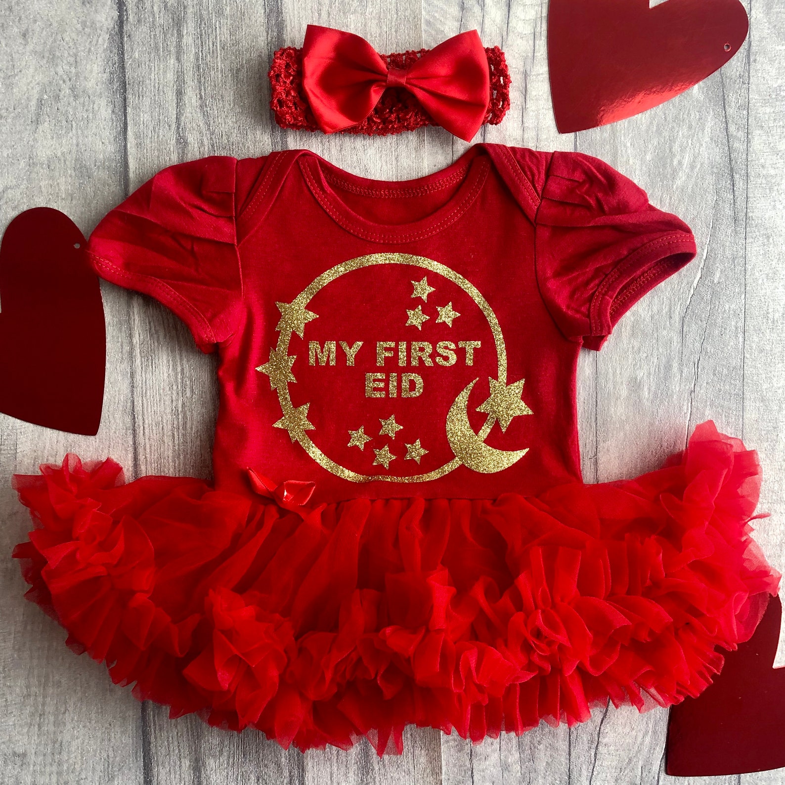 My First Eid Baby Girl's Outfit Newborn Tutu Romper with Etsy