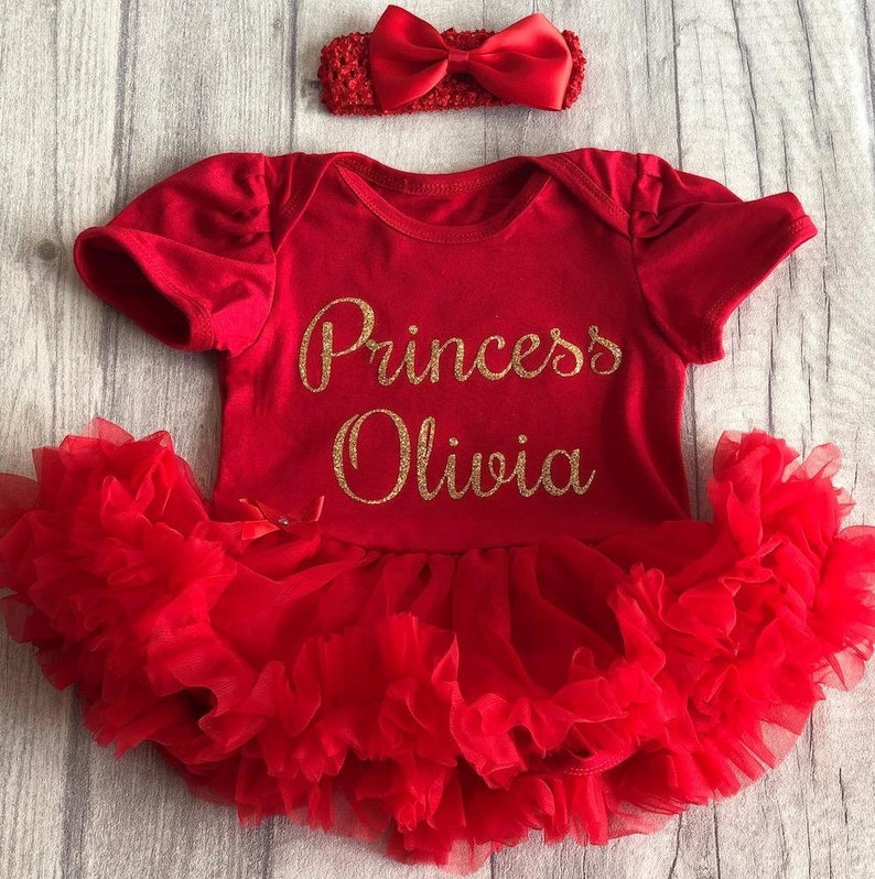 Personalised Newborn Princess Outfit Baby Girl's Princess Etsy UK