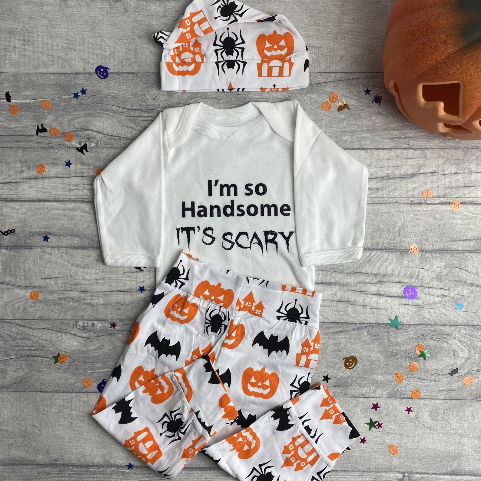 Baby Boys Halloween Costume Outfit Set I'm so Handsome Etsy