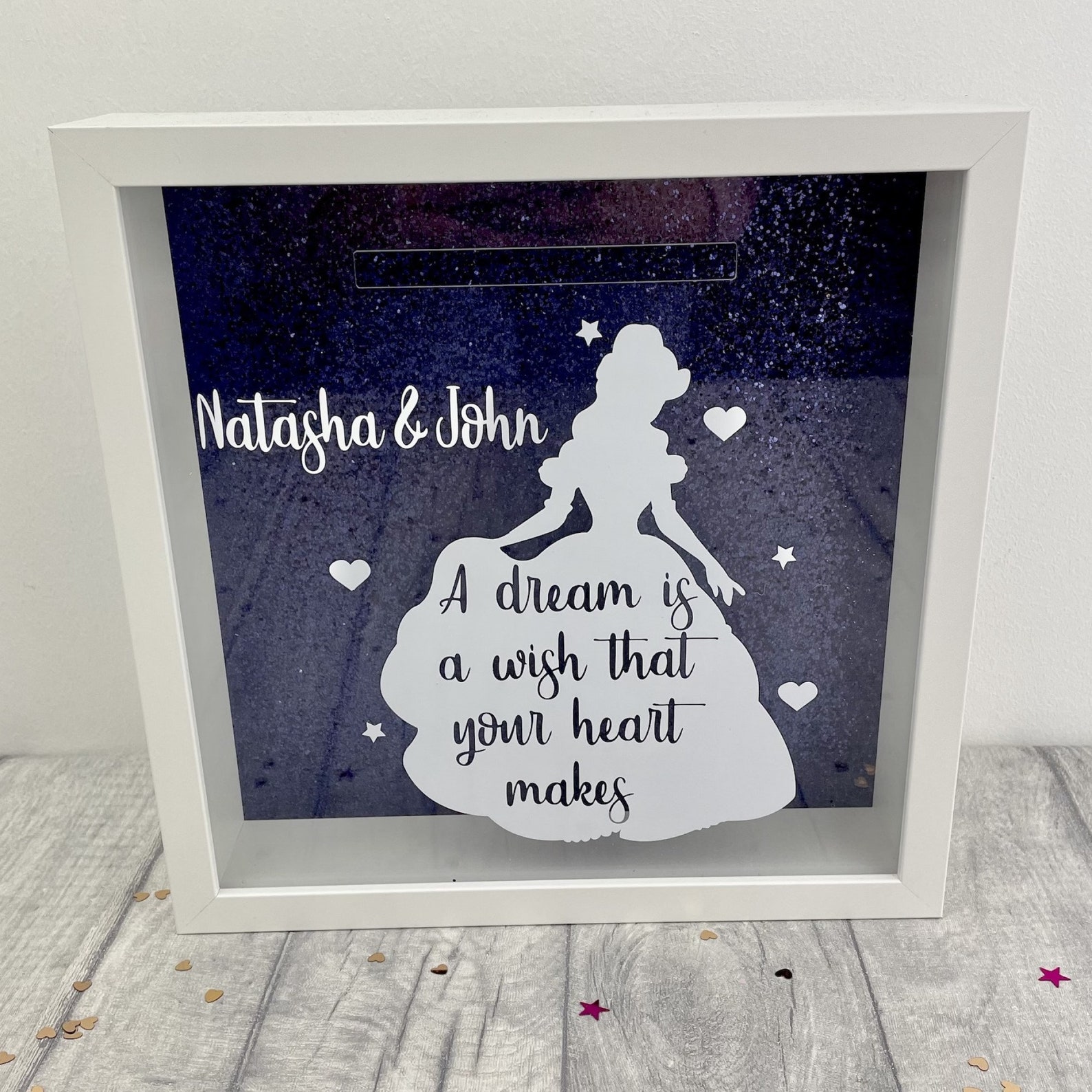 Personalised Disney Princess Money Box Girl's Princess Etsy