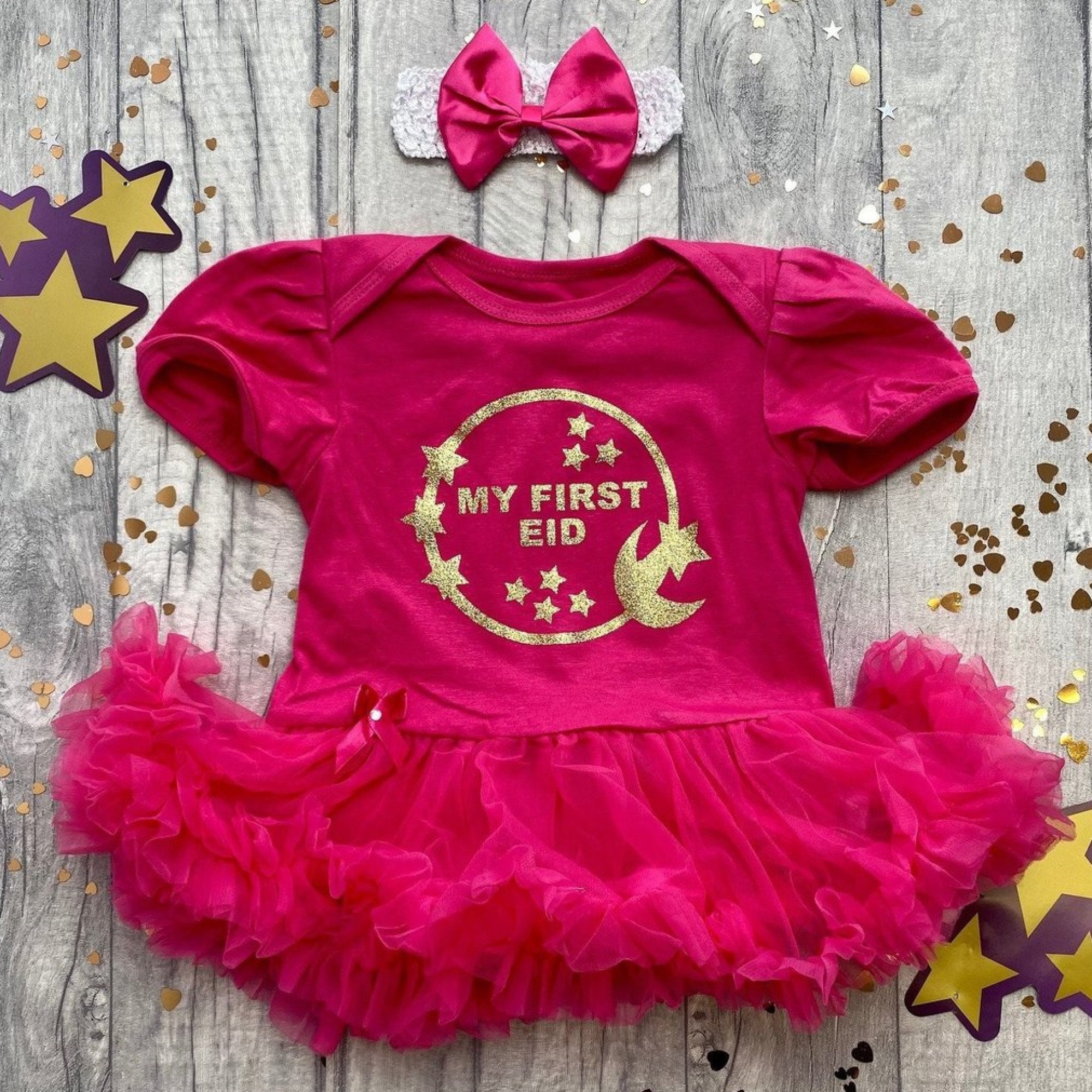 My First Eid Baby Girl's Outfit Newborn Tutu Romper With Etsy UK