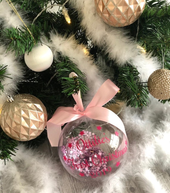 personalised 1st christmas decorations