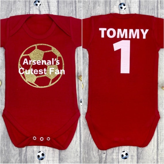 3-6 Months Baby Grows Arsenal Football Daddy Dad Father Him Boys Girls Any Size 