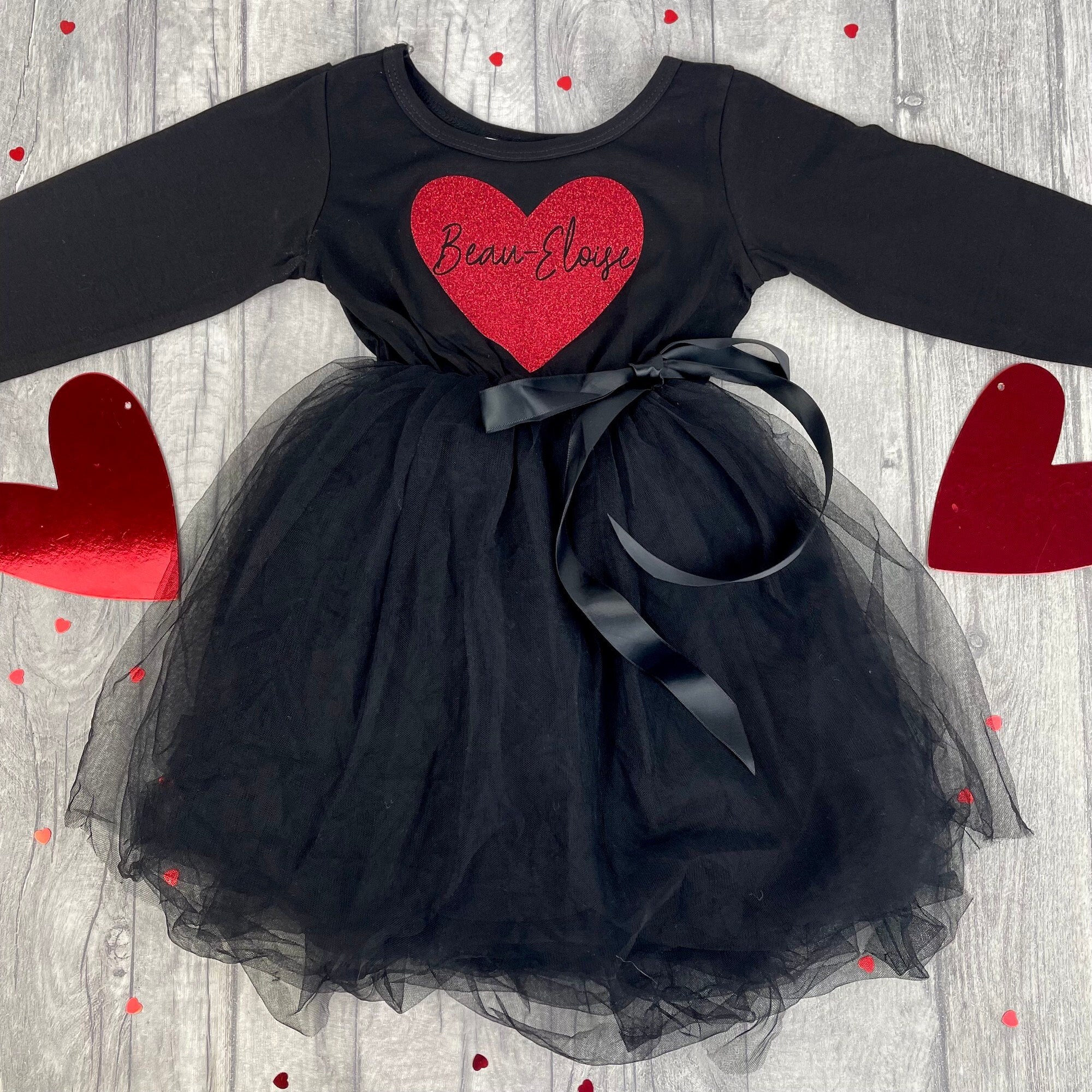 Red and black dress for best sale girls