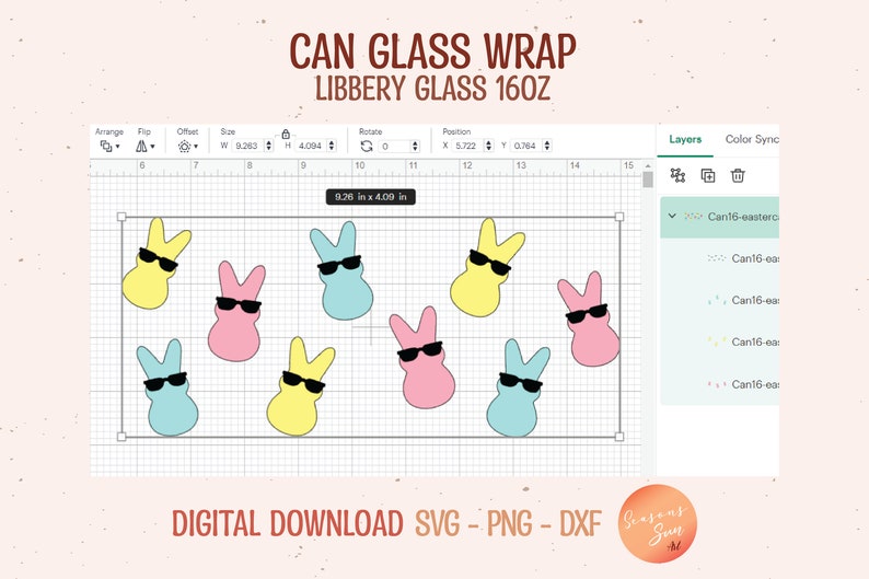 Beer Can Glass Svg Easter Svg Files for Cricut Rabbit Peeps Libbey ...