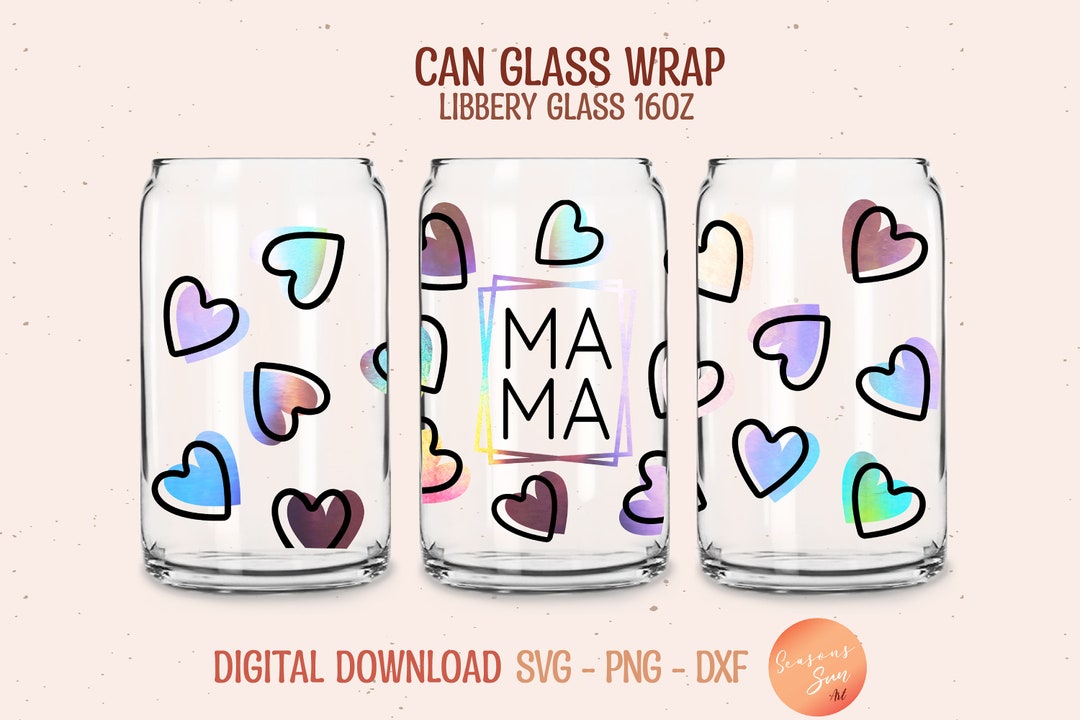 Beer Can Glass Svg Mama Svg Files for Cricut Mama Libbey Glass Svg 16oz ...