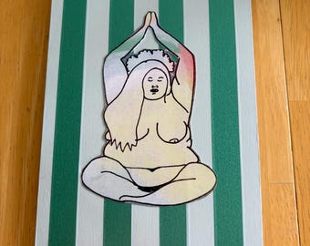 Fat, Peaceful, Nude Yogi