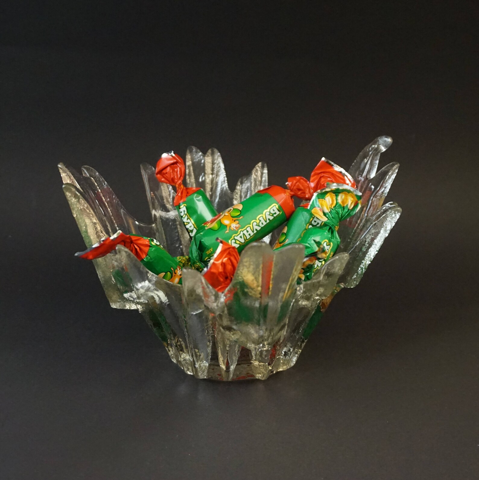 Vintage candy bowl Vintage sugar bowl Glass candy bowl Clear Etsy