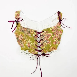Handmade custom corset top regency fairy fairycore renaissance