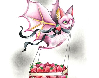 Fruity Bat - Original Artwork