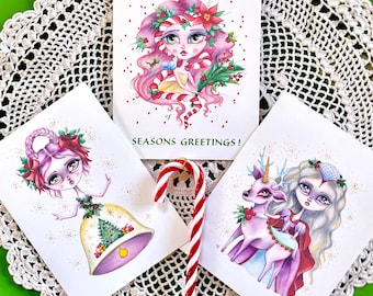 Assorted Christmas cards- Pack of 3