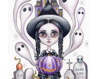 Wednesday Addams- Original Artwork