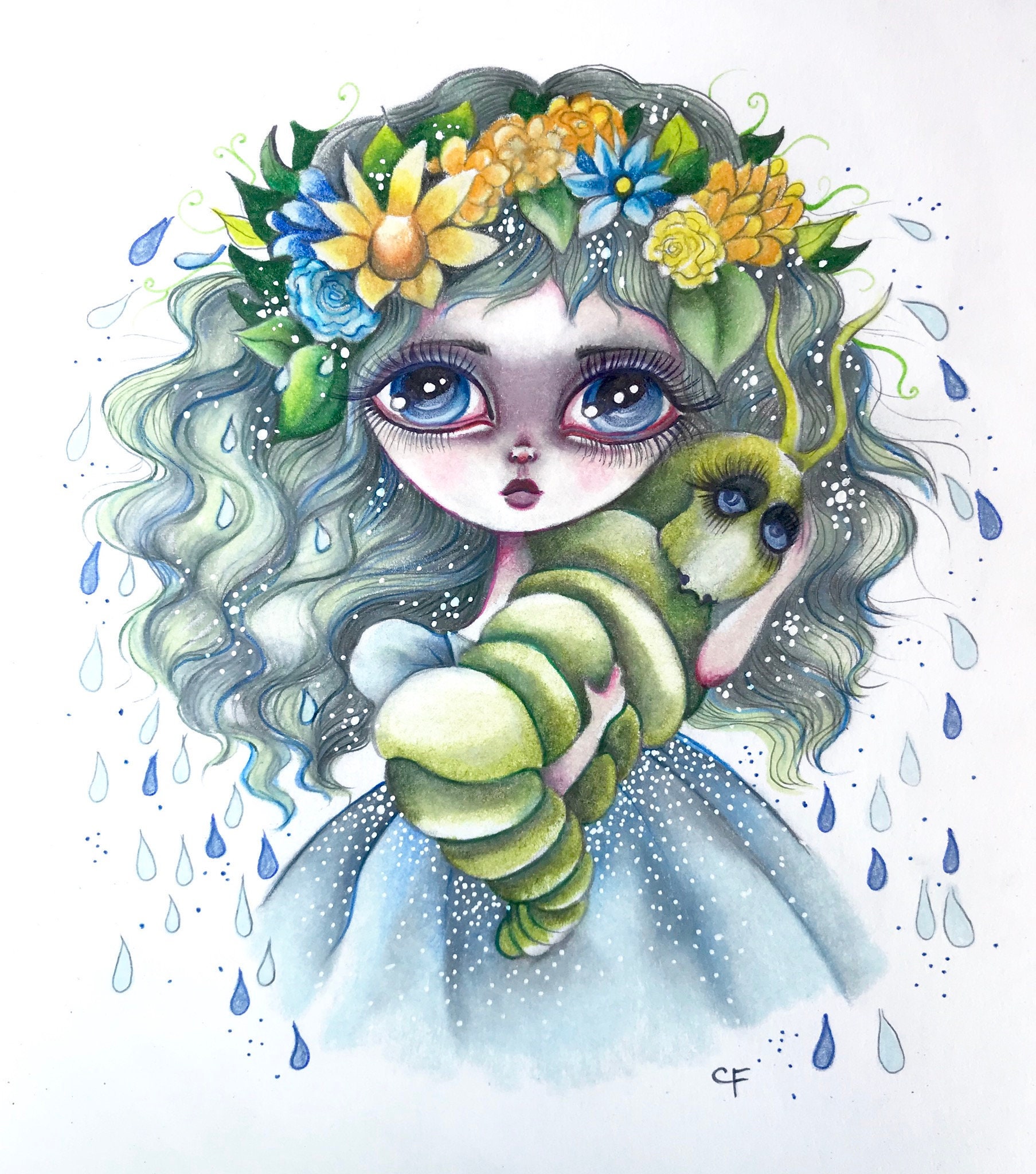 April - Original Artwork - Etsy