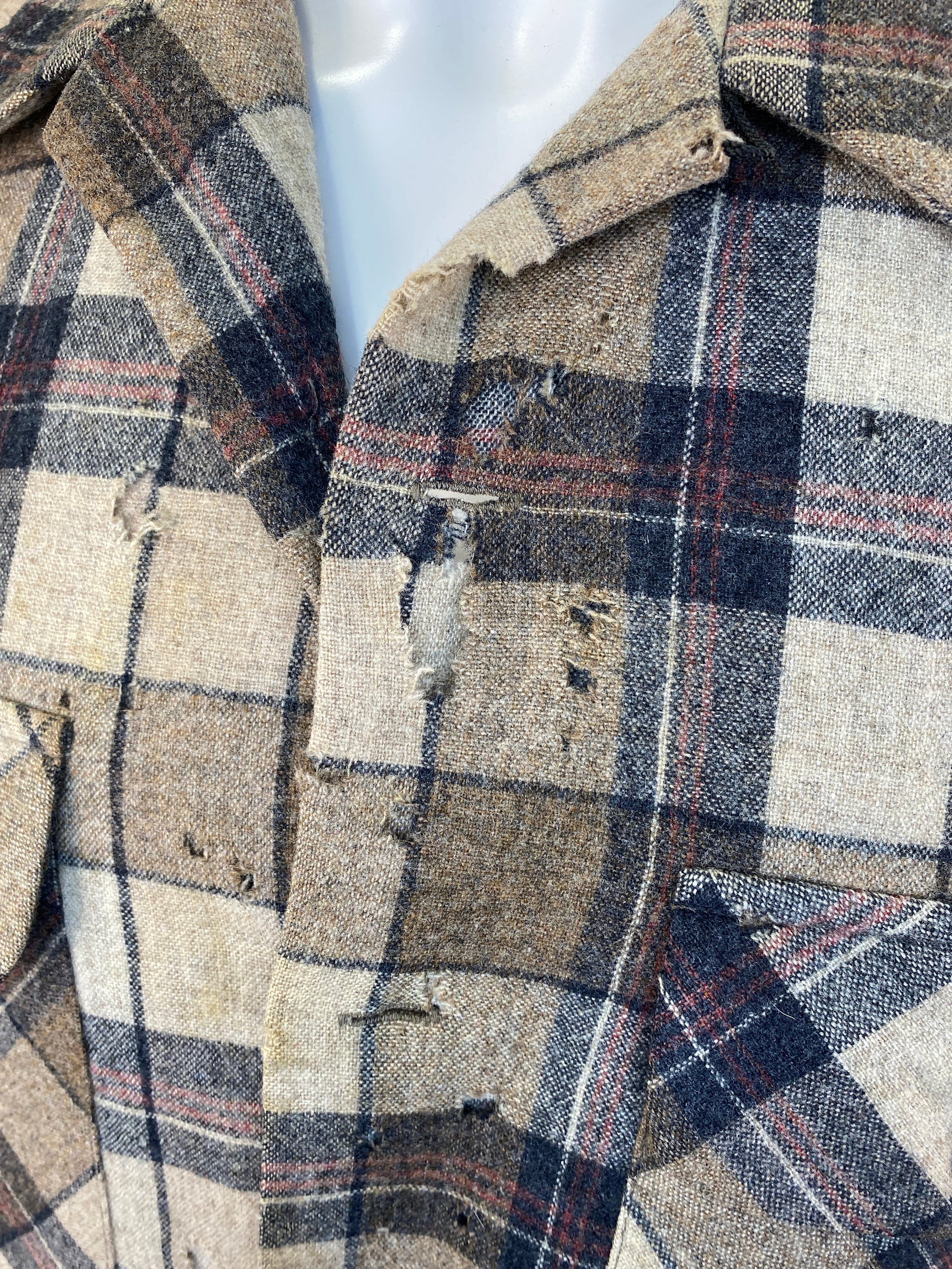 ジャケット・アウター PENDLETON Vintage Virgin Wool Check JKT Vintage 1950s Pendleton plaid wool silk lined ricky jacket