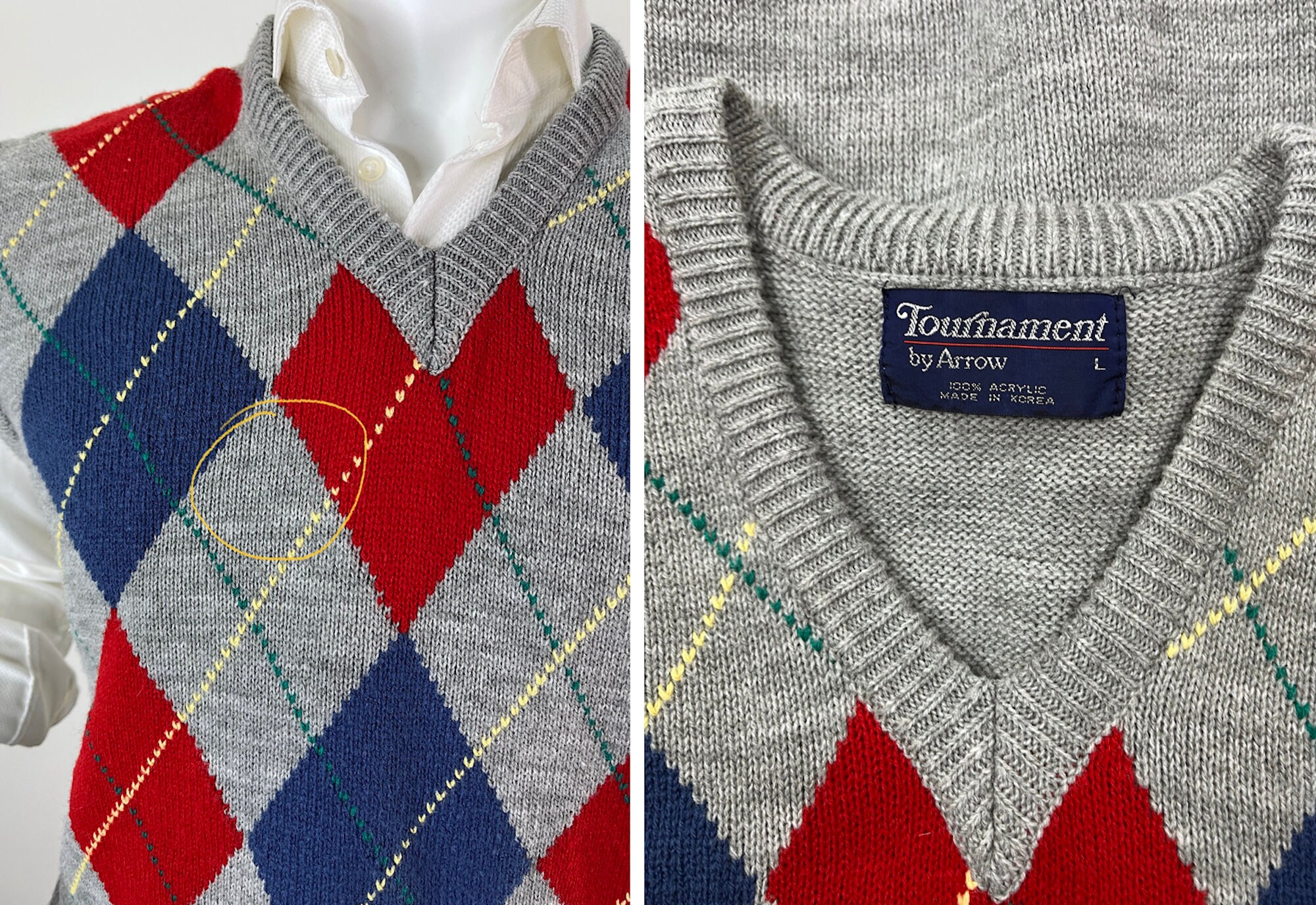vintage 80s striped knit vest – 86 Vintage