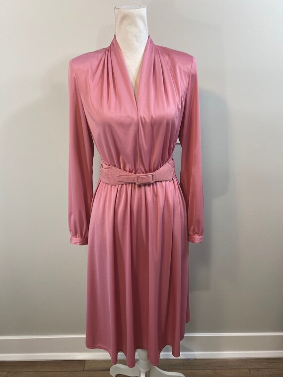 Vintage Bubblegum Pink Dress with Matching Pleated