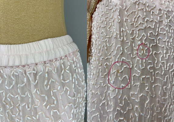 Vintage 1980s Blush Pink Skirt and Jacket Set wit… - image 8