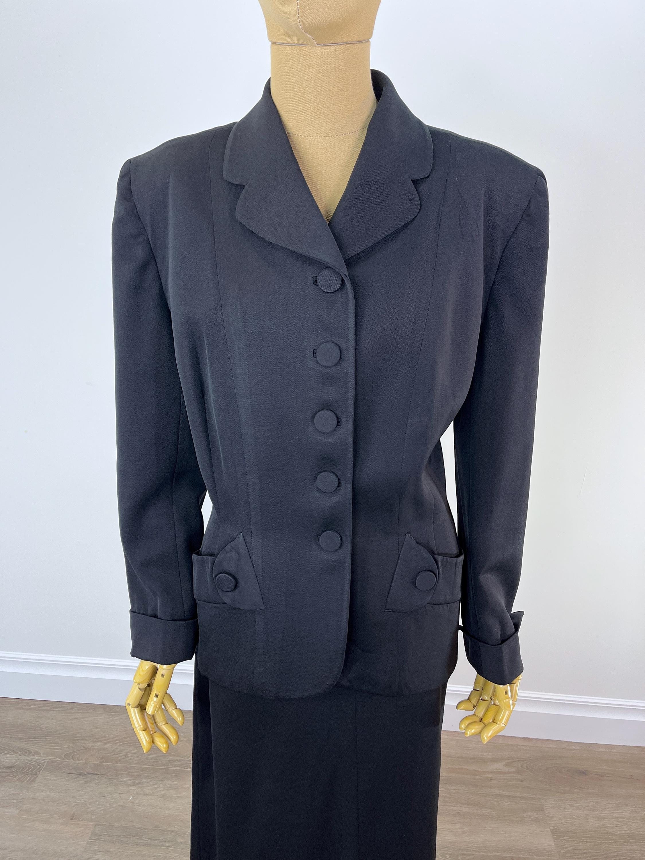 50s Wool Gabardine Tailored Jacket