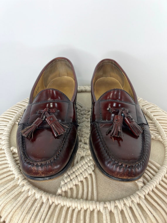 Vintage Men's Cordovan Cole Haan Loafers with Tass