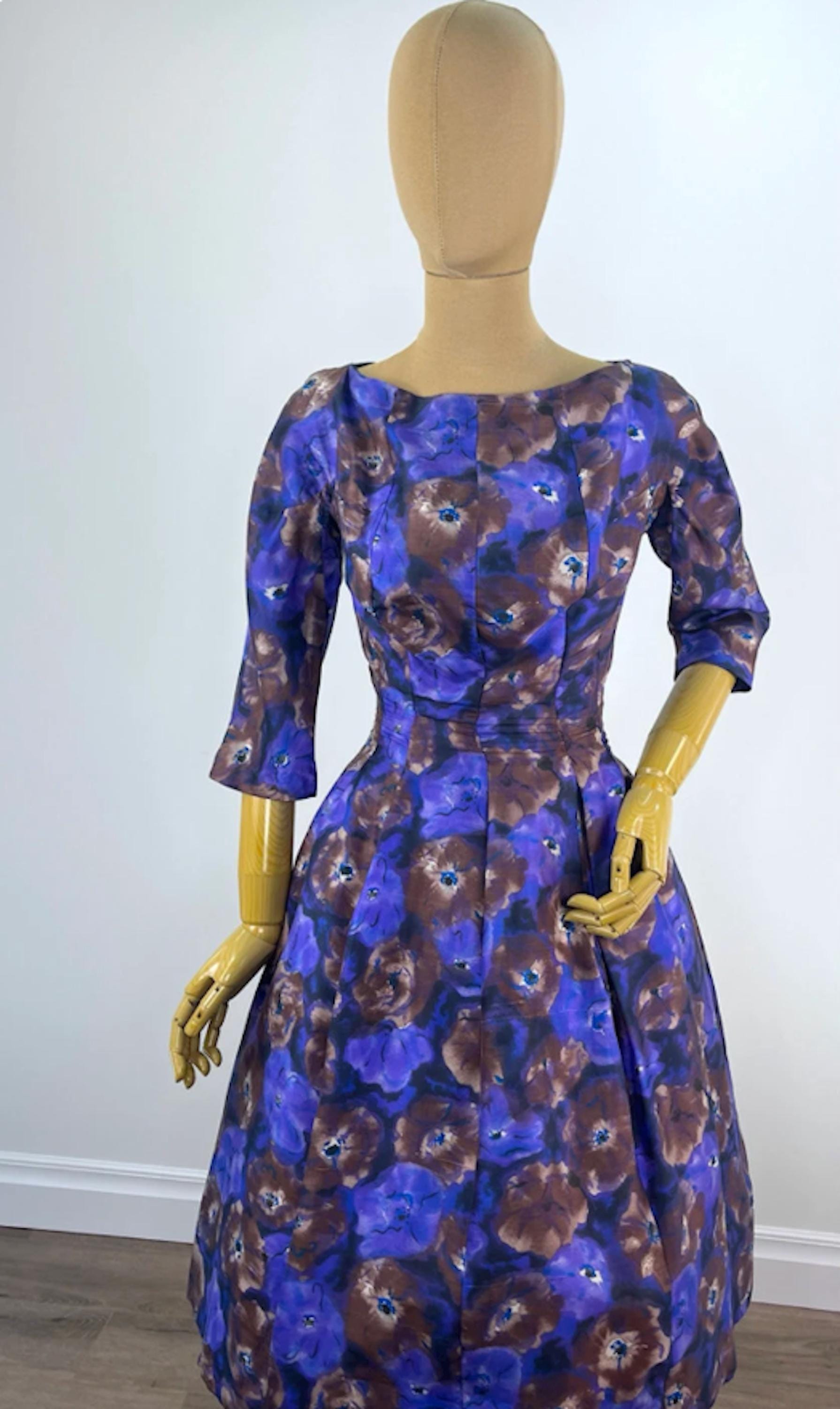 Vintage Floral Fit and Flare - Etsy Vintage Floral Fit and Flare - Etsy