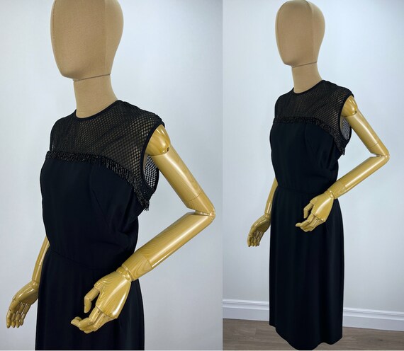 Vintage Late 1950s/ Early 1960s Little Black Dres… - image 2