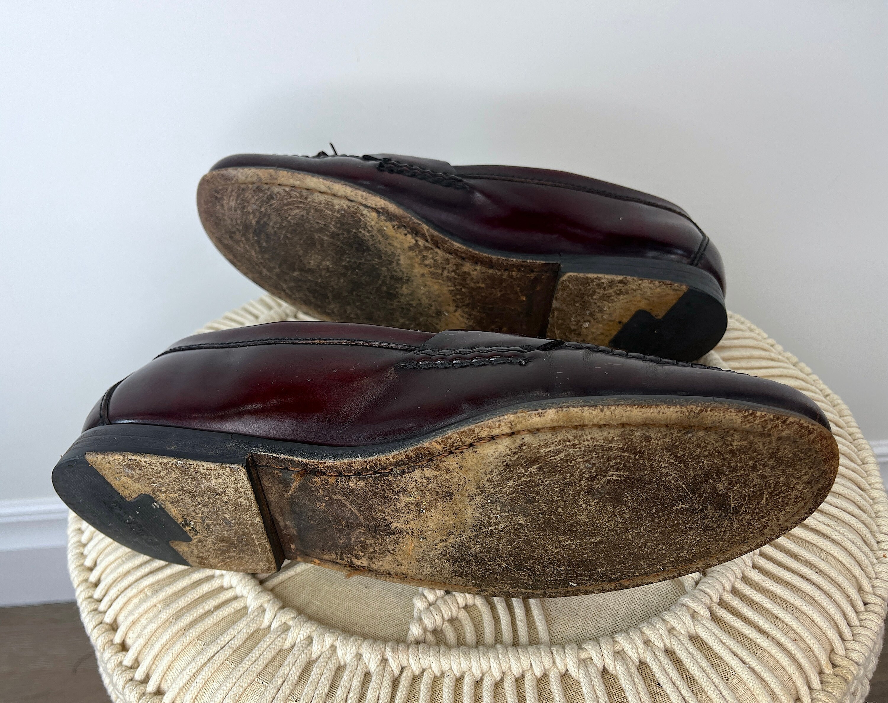 Cole Haan Men’s Cordovan tassel loafers size 14D Cole Haan Loafers Men - Etsy main image 2