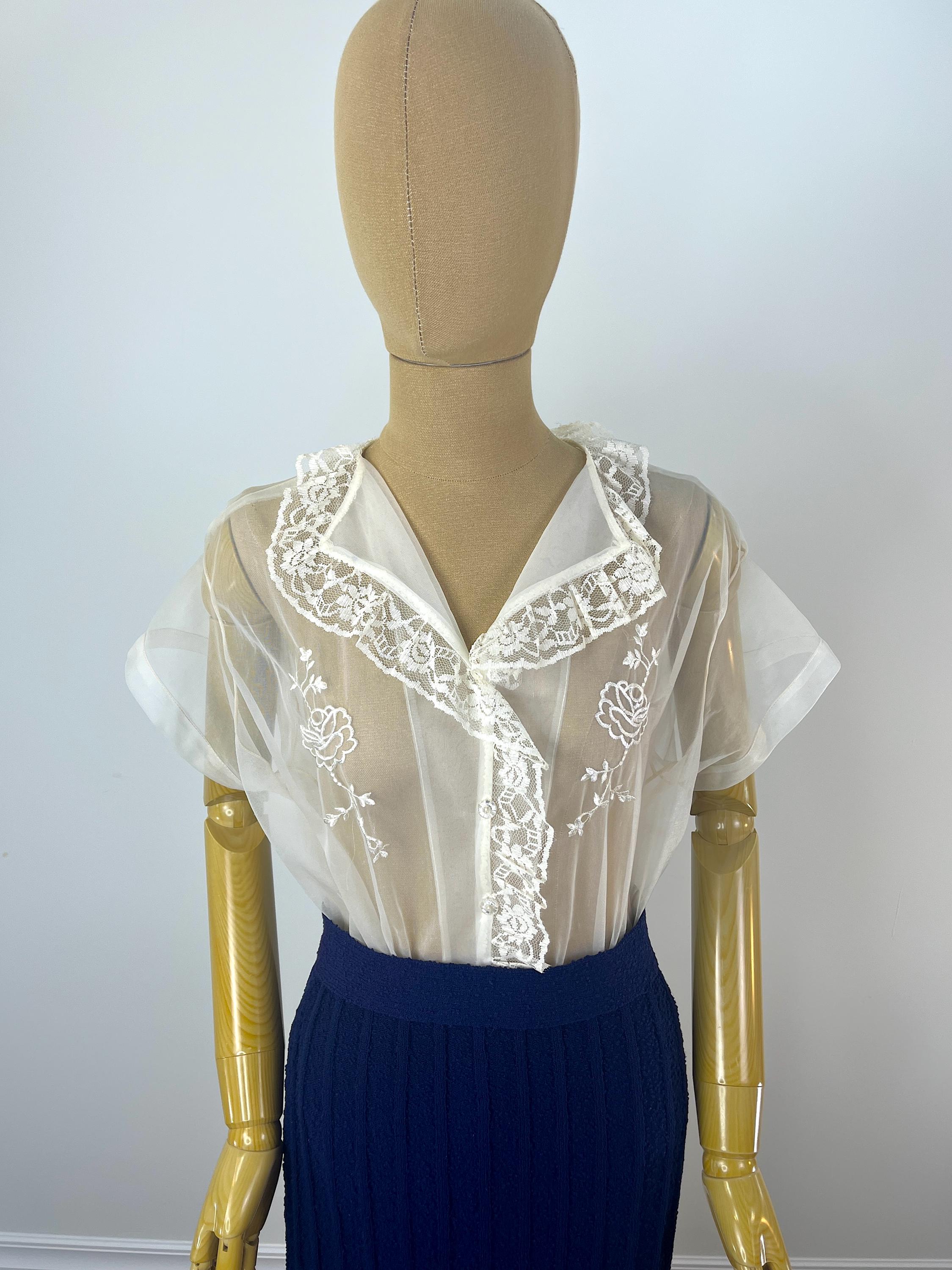 Organdy Blouse - Etsy