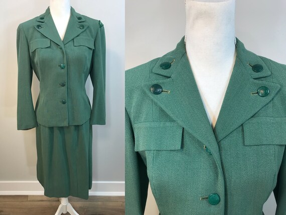 Vintage Girl Scout Uniform Suit. 1940s Girl Scout