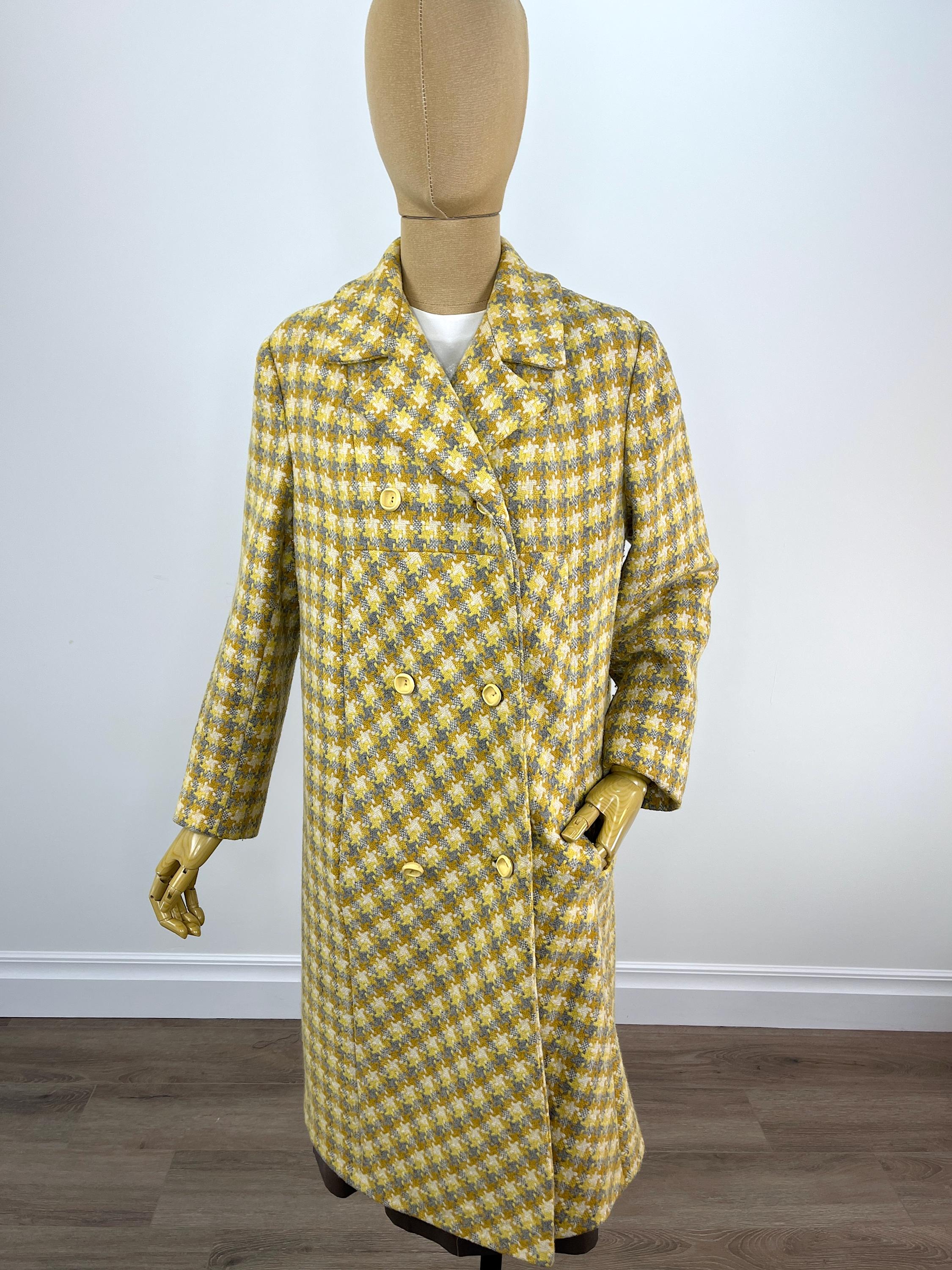 n*o様 Euro Vintage Tweed Coat Double Brea n*o様 Euro Vintage Tweed