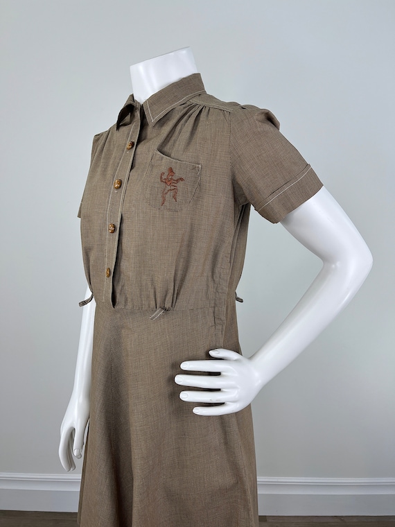 Vintage 1950s/1960s Brownie Uniform Dress.  Vinta… - image 8