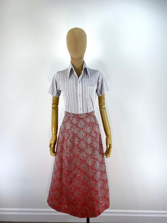 Silk Orange/Pink Two Tone Gold Trim Brocade Skirt – Heritage India Fashions