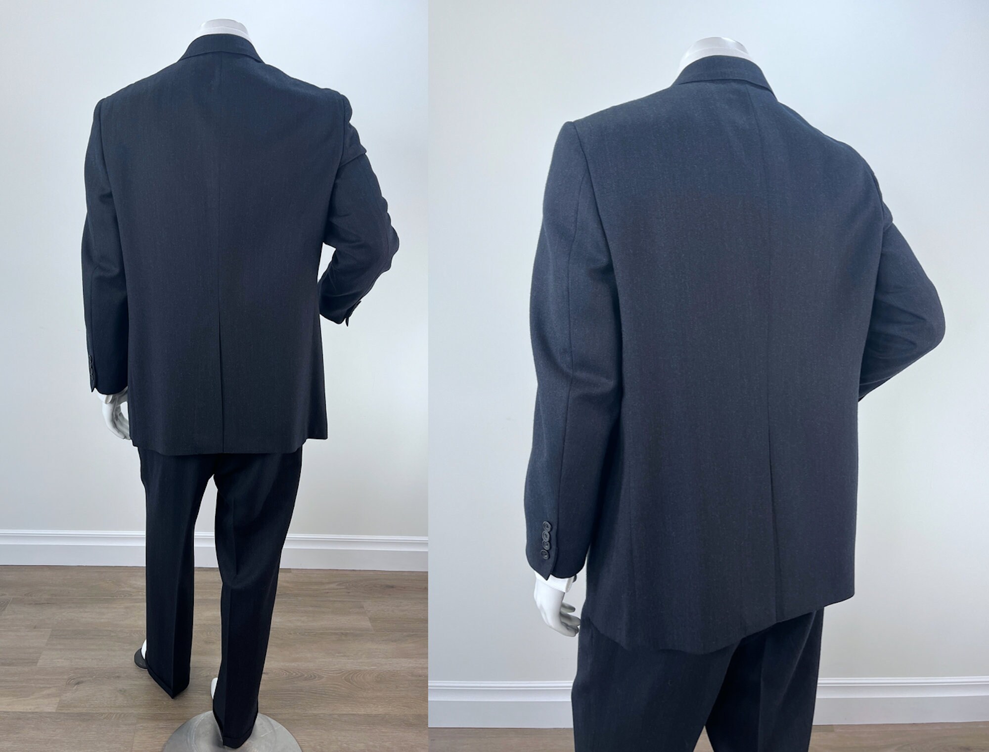 スーツ 90s vintage Double Grey Set up Suit Vintage 90s Wool Grey Pant Suit, Minimalist Two Piece Set - Etsy