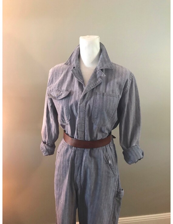 Vintage Big Ben by Wrangler Herringbone Coveralls.