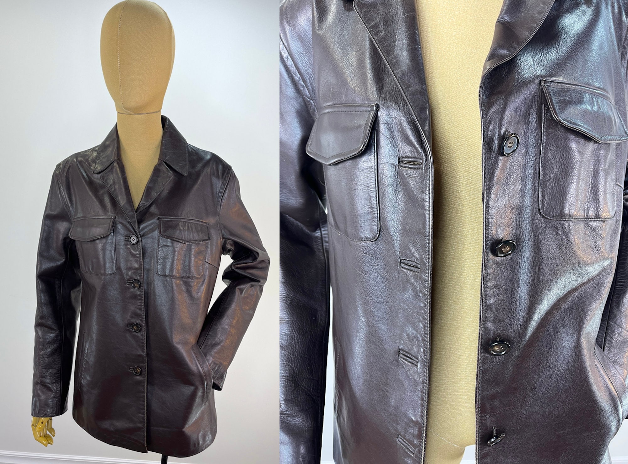 J.crew Leather Jacket - Etsy J.crew Leather Jacket - Etsy