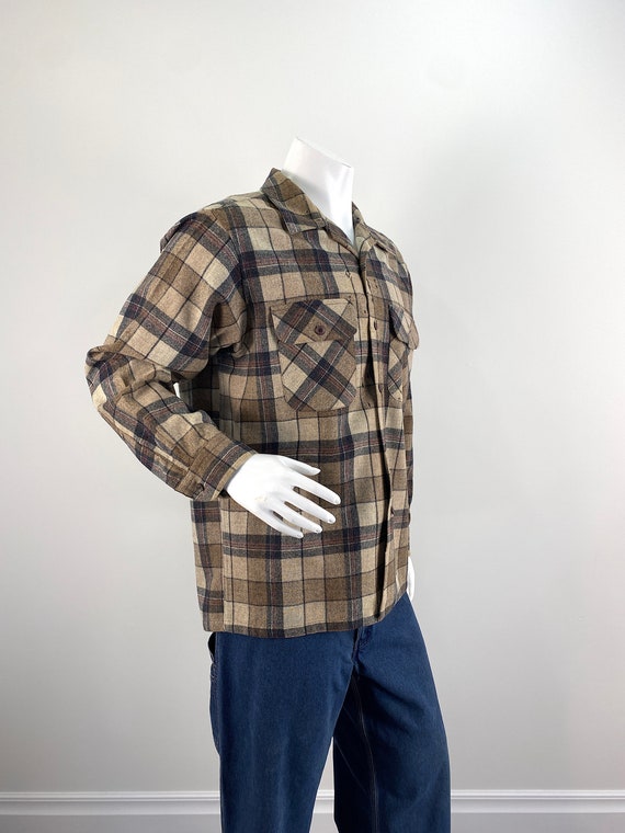 ジャケット・アウター PENDLETON Vintage Virgin Wool Check JKT Vintage Pendleton Virgin Wool Distressed Shirt/jacket in