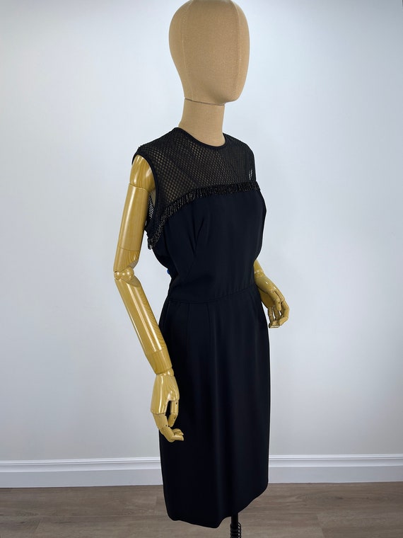 Vintage Late 1950s/ Early 1960s Little Black Dres… - image 3