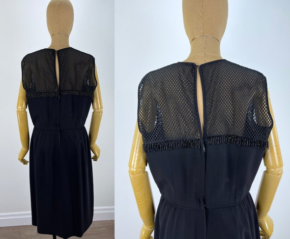 Vintage Late 1950s/ Early 1960s Little Black Dres… - image 9