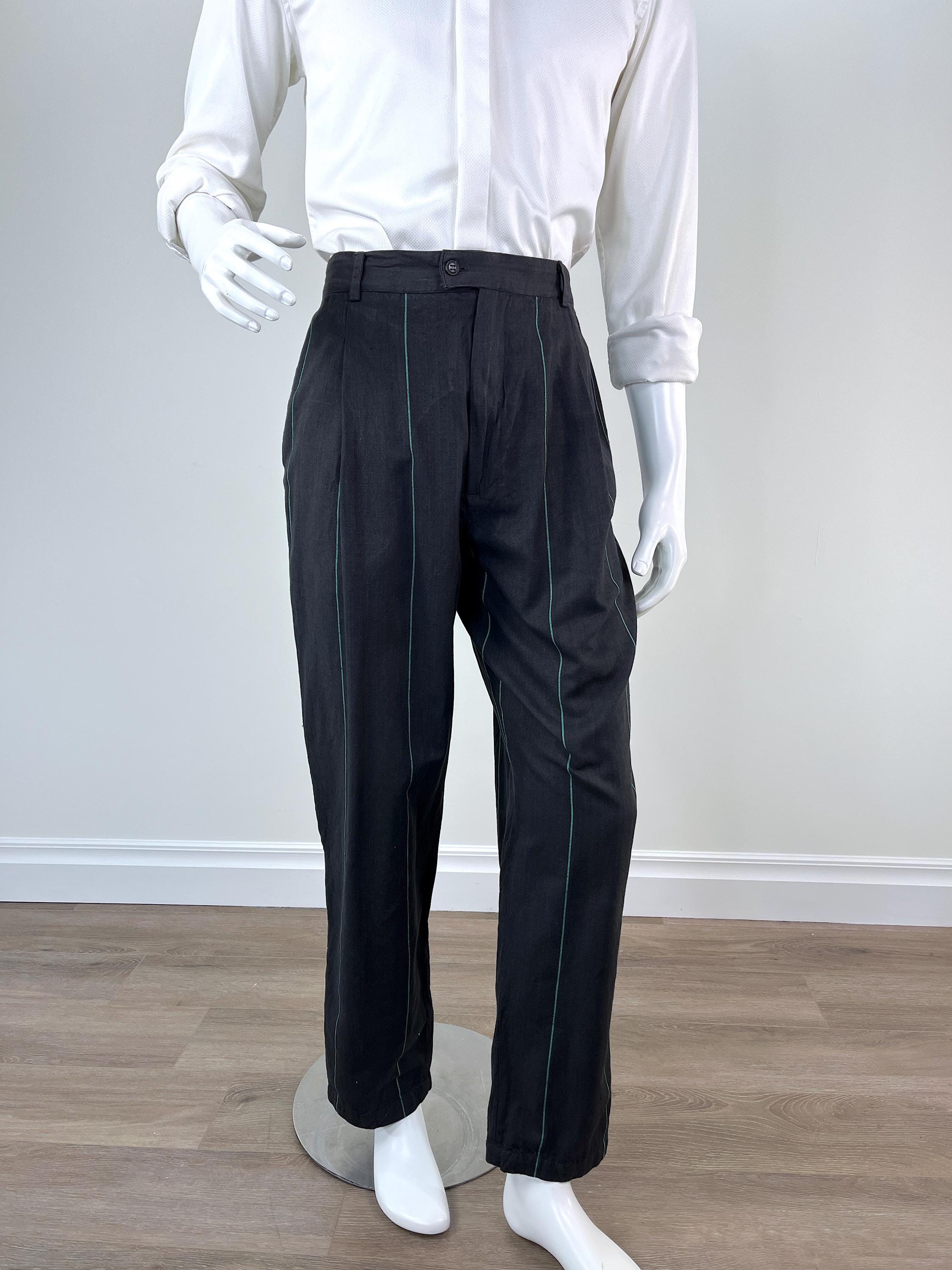 パンツ 80s Vintage 3tuck Wide Stripe Trousers il_fullxfull.6545677246_jdqg.jpg