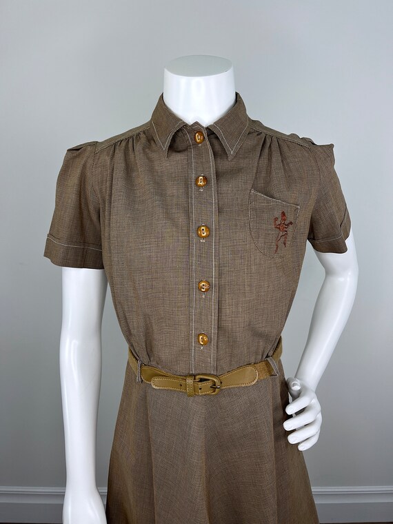 Vintage 1950s/1960s Brownie Uniform Dress.  Vinta… - image 7