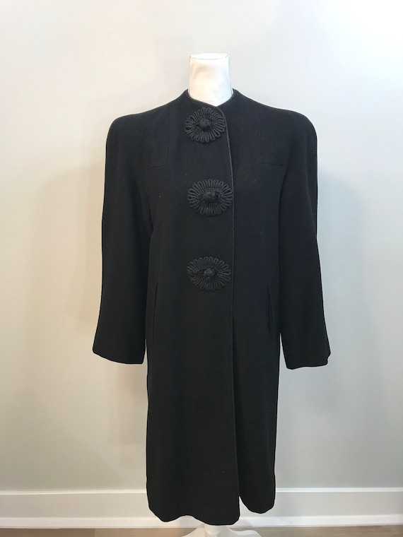 Vintage Late 1930s/Early 1940s Wool Evening Coat.